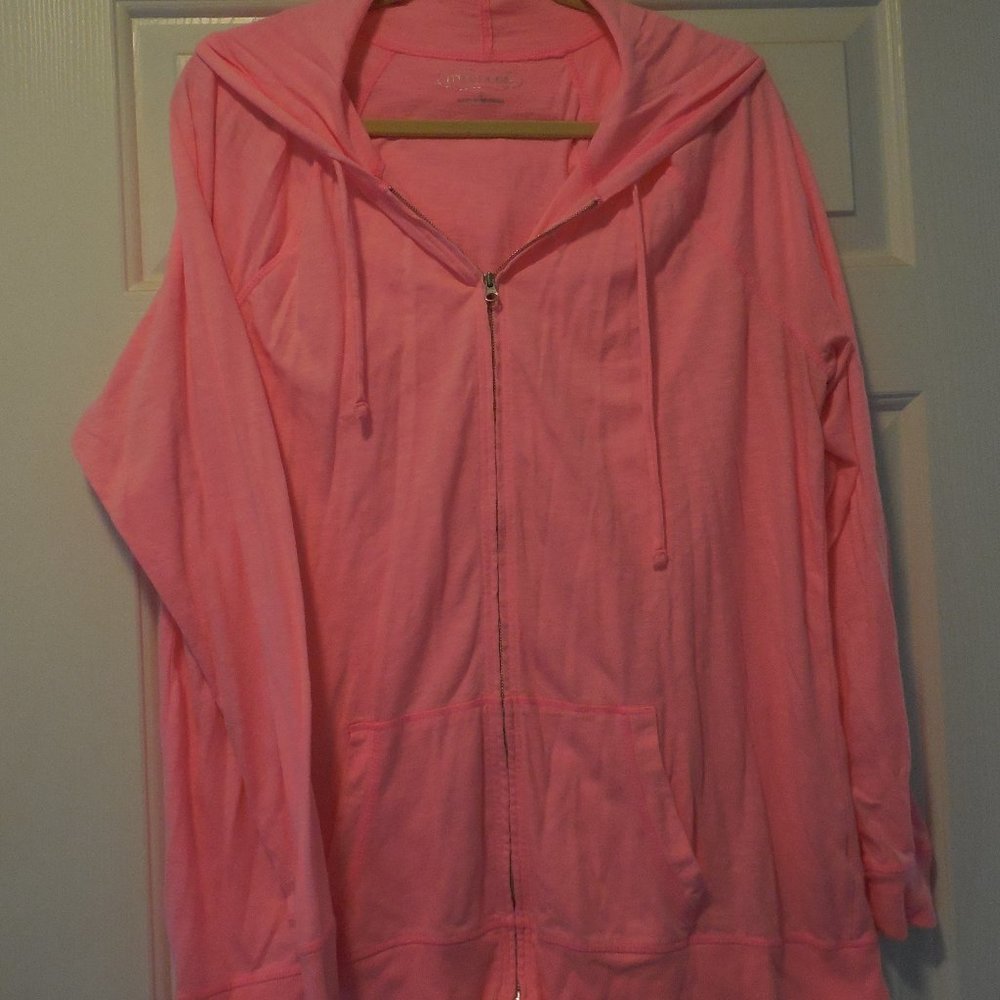 Hot Pink zipper think jacket